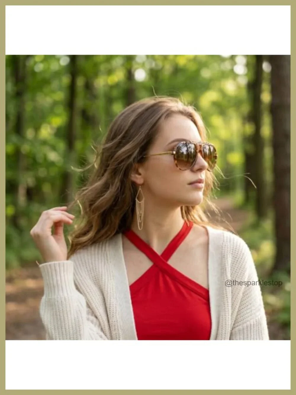 Retro 70s Oversized Square Sunglasses Set of 2 Polarized UV400